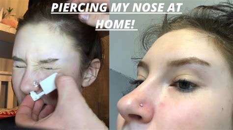 how can you pierce your own nose